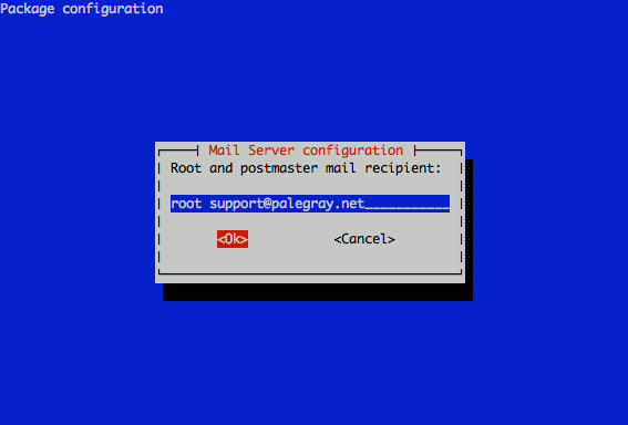 Exim4 postmaster recipient configuration on Debian 5 (Lenny).