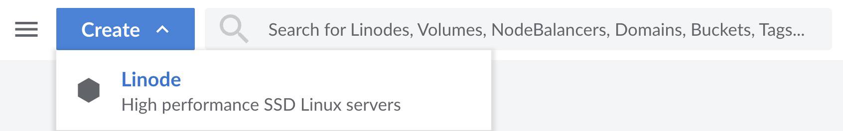Open Create form in the Cloud Manager Open Create form in the Cloud Manager